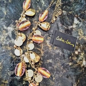 Cookie Lee signed new with tags necklace